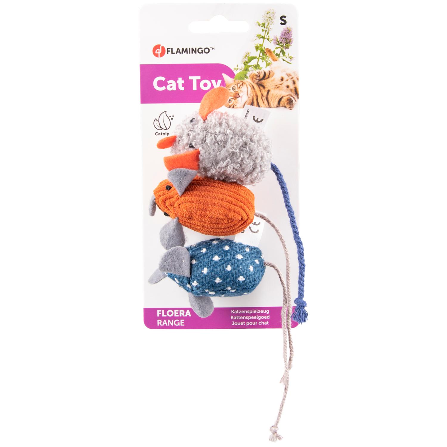 Игрушка FLOERA MOUSE BLUE S 16cm