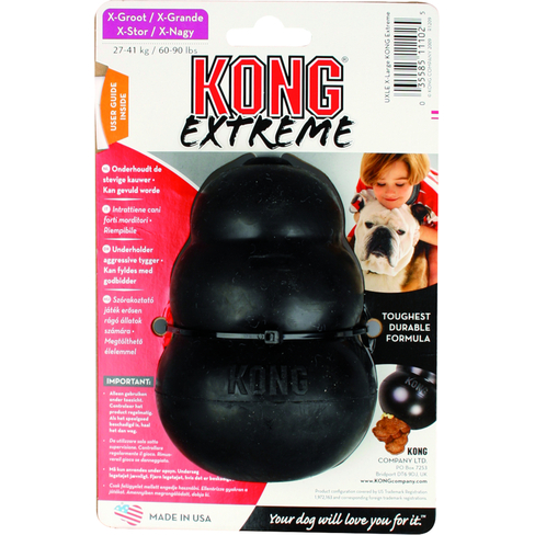 Jucarie din cauciuc Kong Ext. X-Large Black