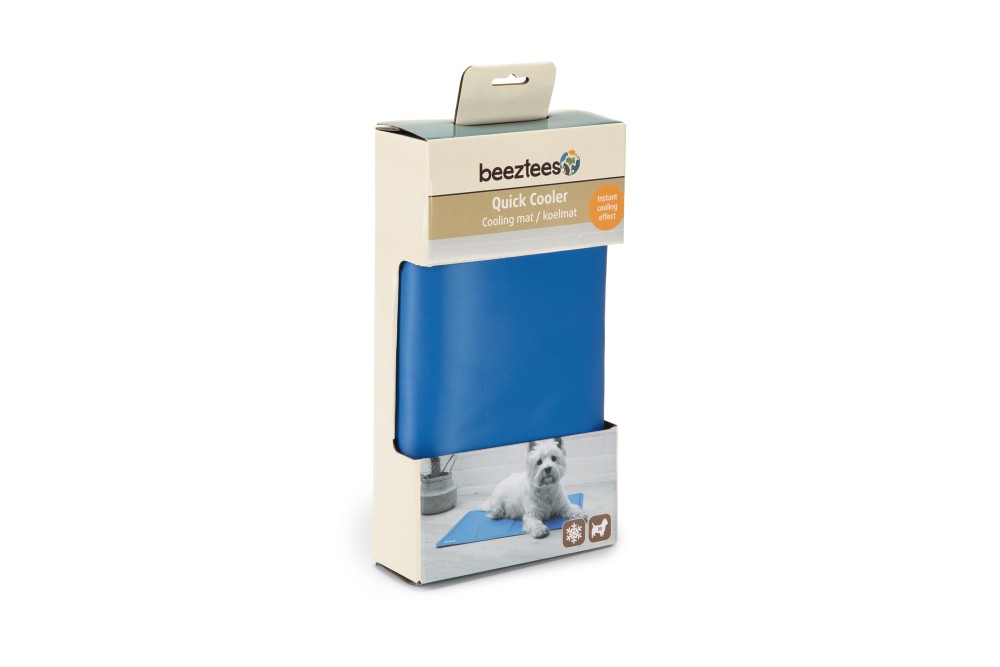 BEEZTEES мат охлаждающий QUICKCOOLER IZI Blue 65x50cm