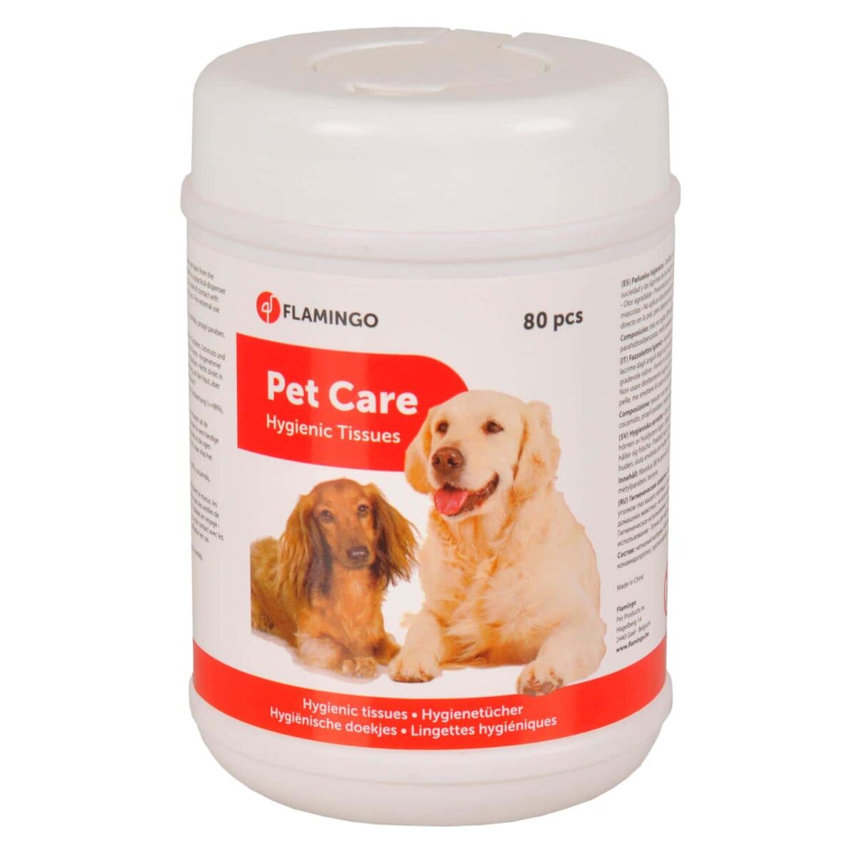 Cumpara  Agenți de curățare și neutralizare - Flamingo Șervețele EAR-EYE MUZZLE WIPE 80pcs..