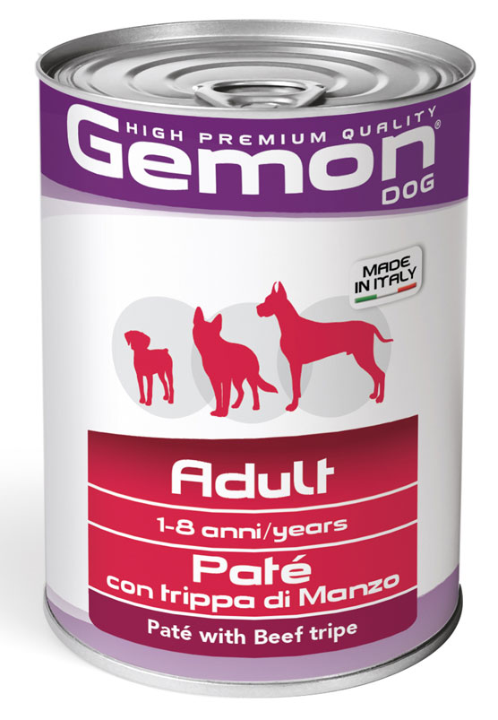 Cumpara  Hrană pentru câini - GEMON DOG PATE ADULT BEEF TRIPE 400 гр...