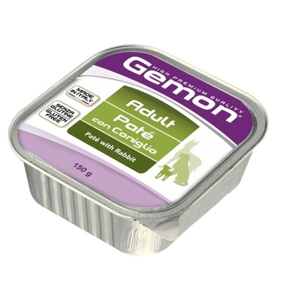 GEMON DOG PATE ADULT RABBIT 150gr.