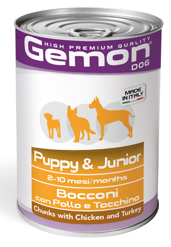GEMON DOG PUPPY & JUNIOR CHICKEN/TU..