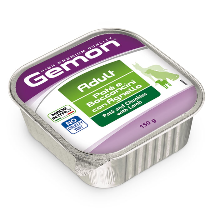 Cumpara  Hrană umedă pentru câini - GEMON DOG PATE/CHUNKS WITH LAMB 150gr...
