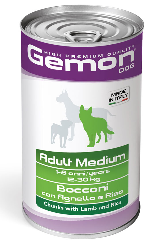 GEMON DOG MEDIUM ADULT LAMB/RICE 12..
