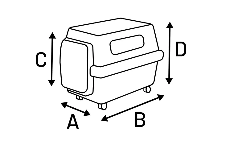 Carrier NOMAD XXXL Gri 82x122x97cm