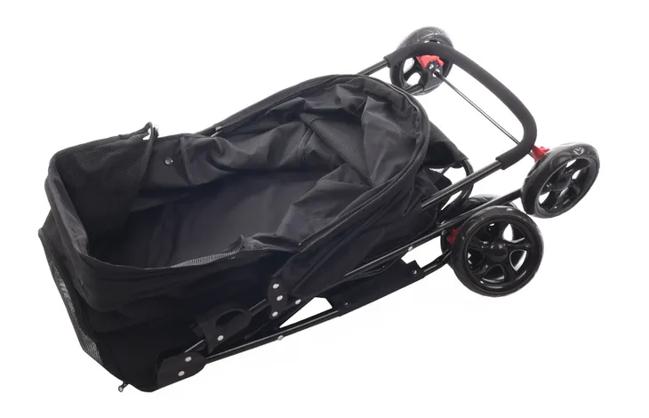 FLAMINGO Коляска для животных BLACK 46*81.5*98cm