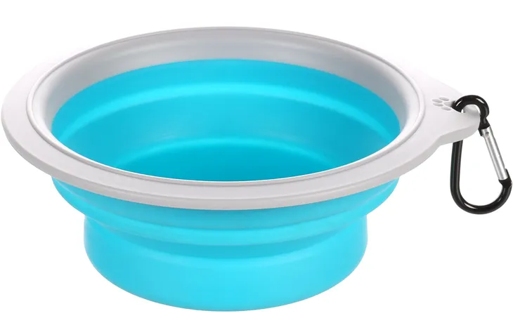 FLAMINGO Bol pentru drumeții bol pliabil din silicon BLUE/GREY 625ml