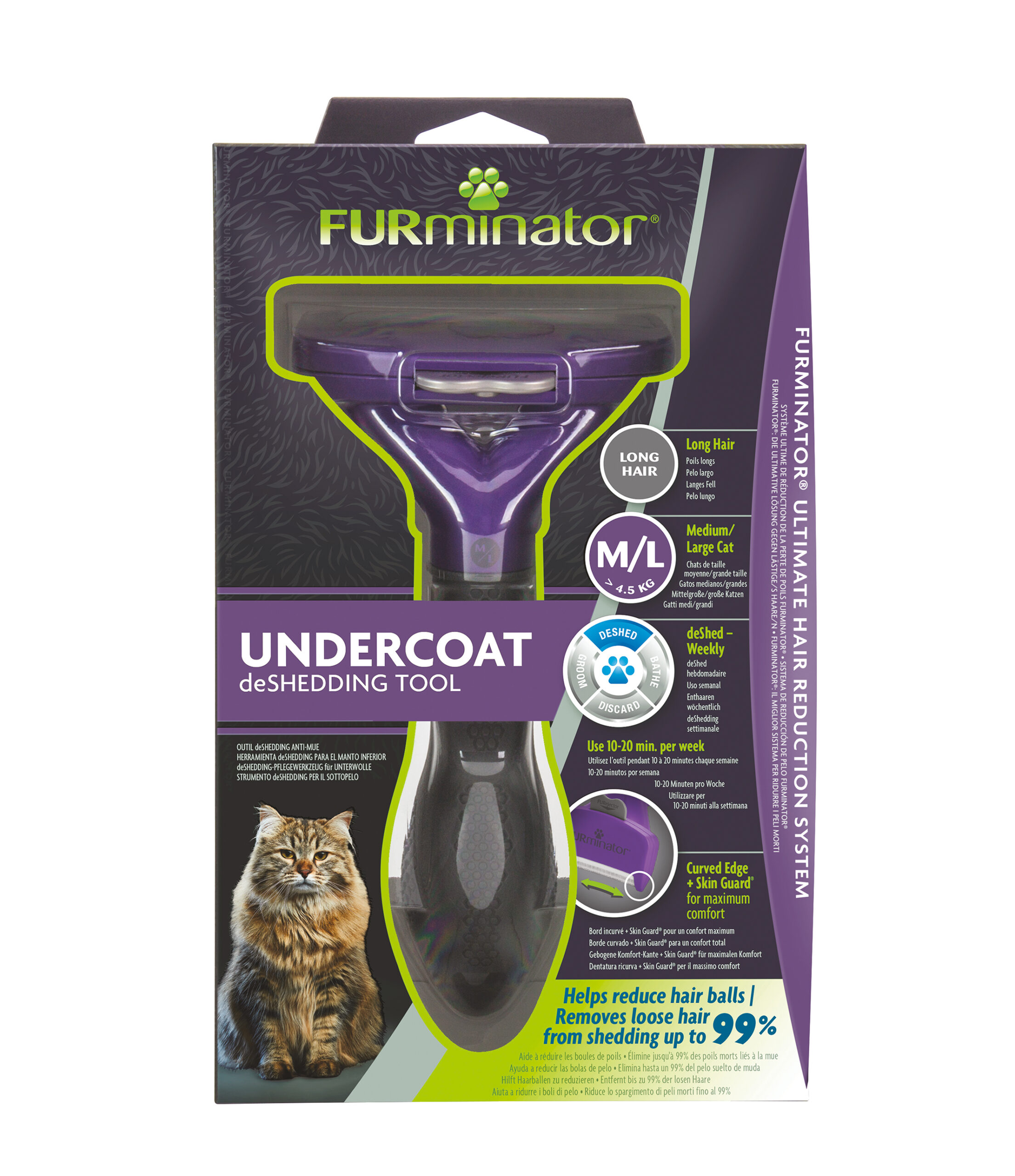 Фурминатор FURminator for CATS Long Hair L