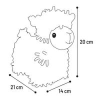 FLAMINGO Jucărie de pluș FLUFA LAMA Bej 21cm