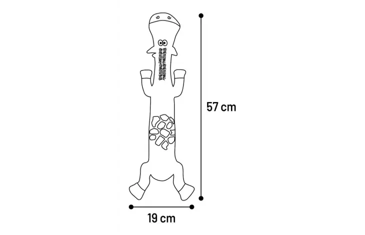 FLAMINGO Игрушка плюшевая DRAFNA GIRAFFE Brown 57cm