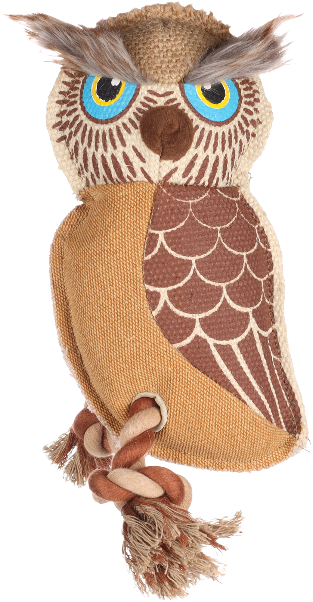 Jucarie Nada Owl with rope Brown