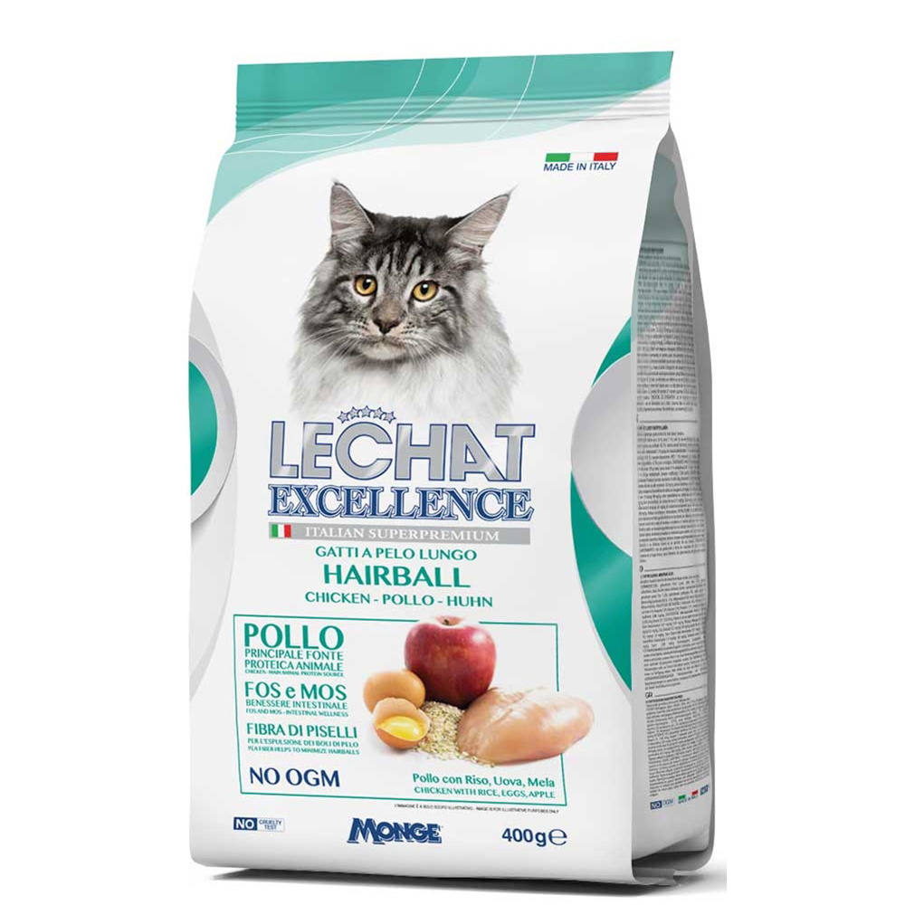 Купить  Сухой корм - LECHAT DRY EXCELLENCE HAIRBALL 400 gr..