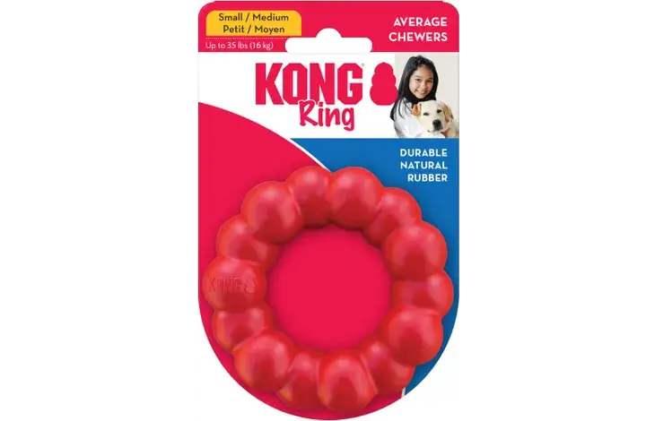 FLAMINGO игрушка резиновая KONG RING MD/LG