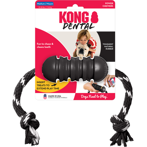 Jucarie Kong Extreme Dental with Rope