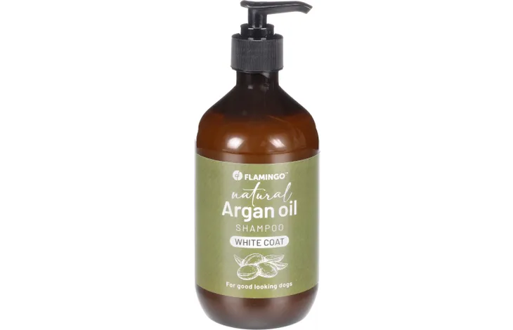 Cumpara  Cosmetice și îngrijire - Flamingo шампунь Nature Argan oil for a white..