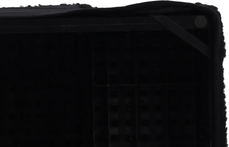 FLAMINGO Ступеньки для собак пластик. с плюш. покрыт. BLACK 35,5x60x40,5cm