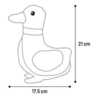 Jucărie textilă FLAMINGO BRITTA DUCK Gri 21cm