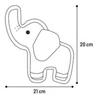 FLAMINGO игрушка текстильная WIGRI ELEPHANT Beige 21×6.5x20cm