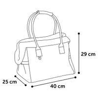 FLAMINGO Geantă de transport KUZCO maro 40x25x29cm