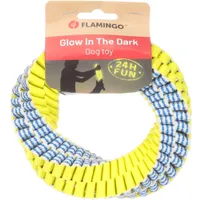 FLAMINGO игрушка нейлоновая GLOWA RING Blue/Yellow L 15cm