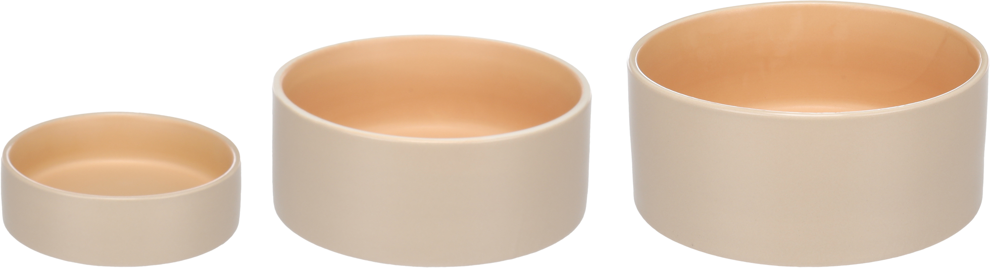 Castron ceramic Anca Round Beige/Orange