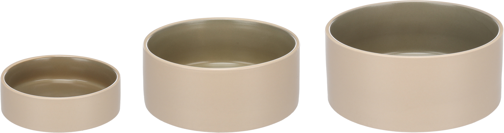 Castron ceramic Anca Round Beige/Green