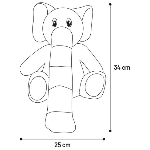 Игрушка плюшивая Hida Sitting Elephant
