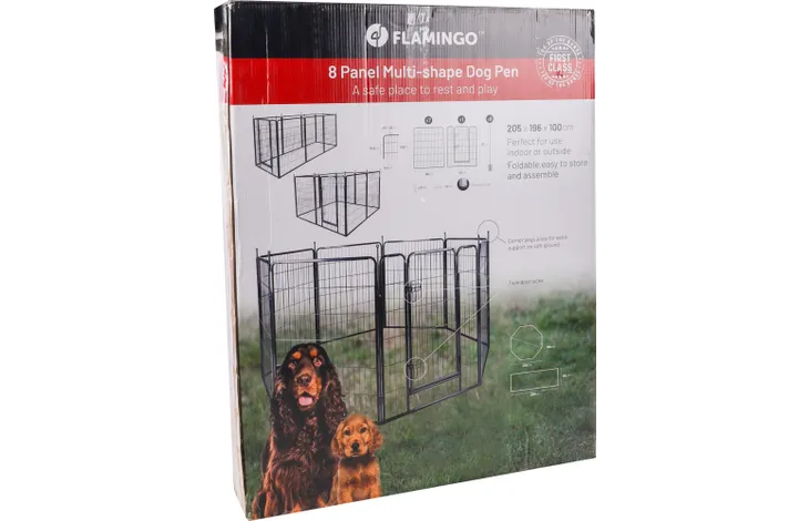 Incintă metalică Flamingo ZECTA Negru 205×196*100cm