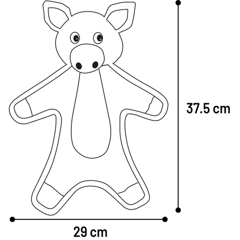 Игрушка текстильная Torres Pig Green