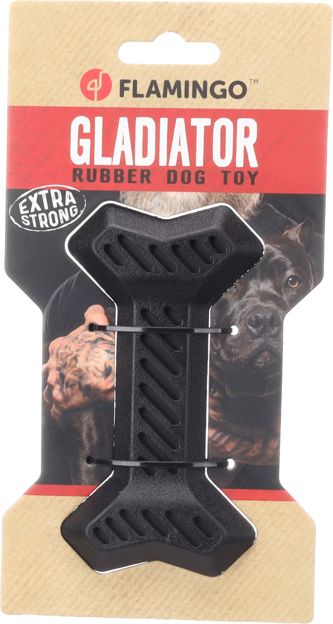 Jucarie din cauciuc Gladiator Bone Black