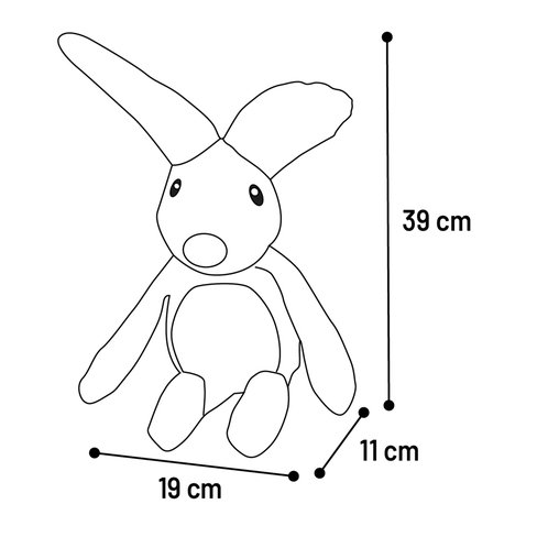 Игрушка плюшивая Lucy Rabbit Green
