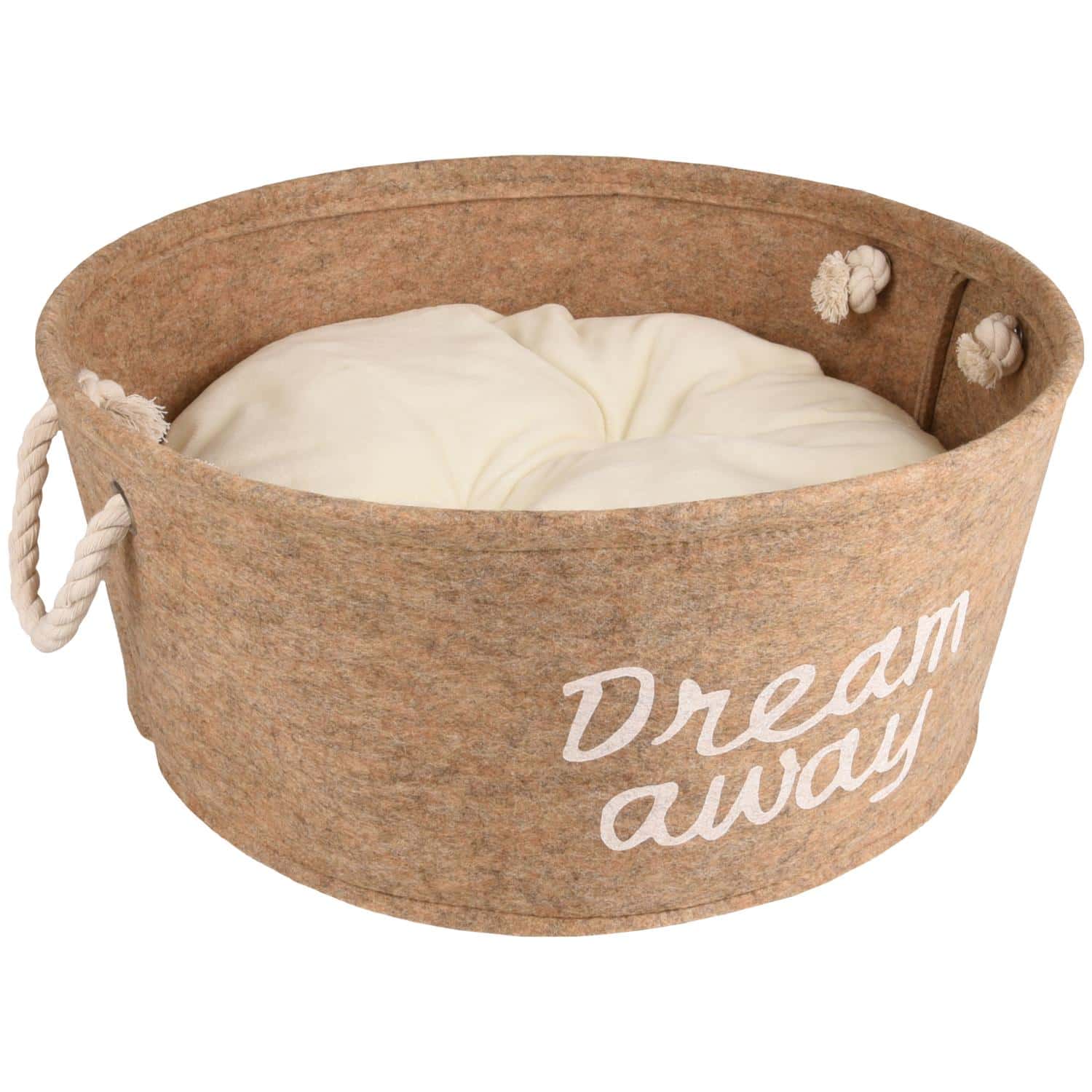 Șezlong rotund Flamingo THALIA FELT+CUSHION Bej