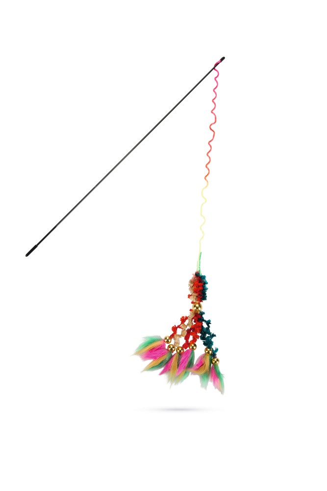 BEEZTEES Удочка с плюшевым хвостиком 46cm