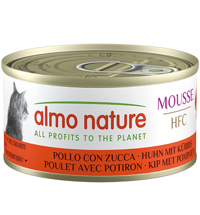 ALMO NATURE Pisici HFC Mousse Pui/Dovleac 70g