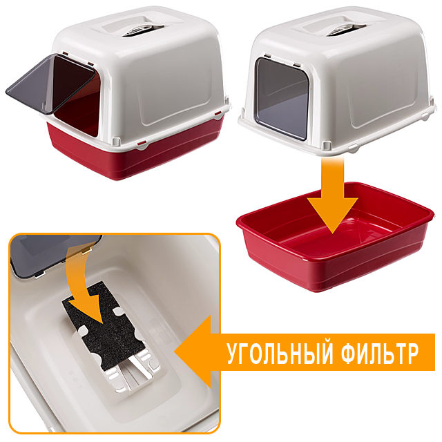 Домашний туалет для кошек CLEAR CAT 10
