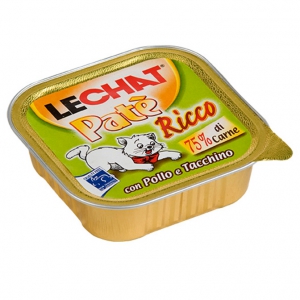 Cumpara  Pentru pisici - LECHAT RICCO Pate Chicken and turkey 100gr...