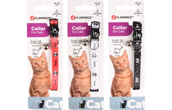Flamingo Ошейник CAT COLLAR SIMBA Assort.