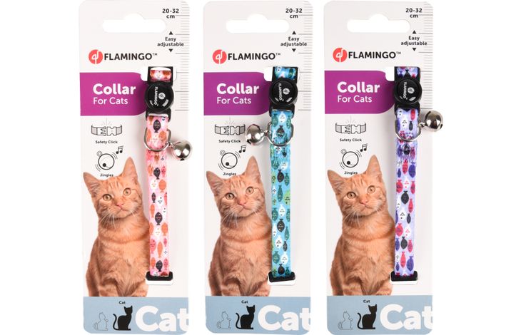 Flamingo Ошейник CAT COLLAR MINOU Assort.