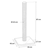 Suport pentru gheare GLEN Grey L 45x45x87cm