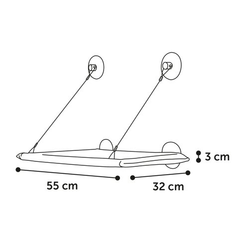 Hamac pentru pisici Chill Rectangle