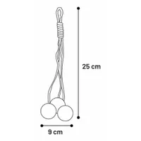 Flamingo игрушка для кошек BALLS+ROPE Brown/Yellow 25cm