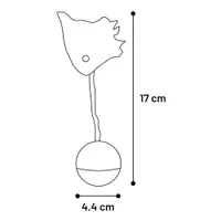 Flamingo игрушка для кошек FIBA BALL 17×4.4cm