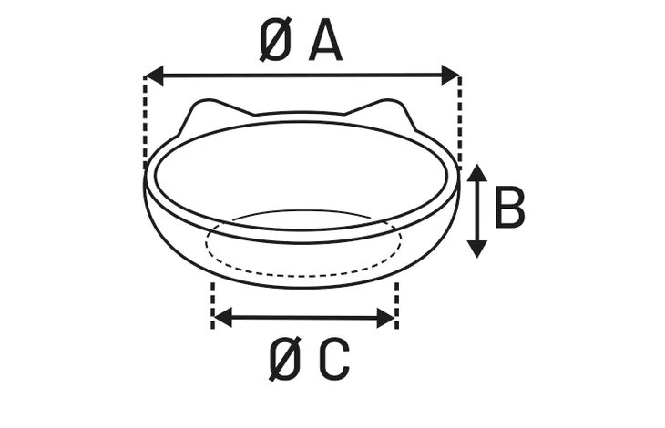 Bol ceramic Flamingo PUZI GREY 125ml