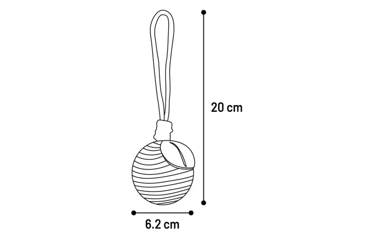 Flamingo игрушка для кошек ROORA SISAL BALL 20*6.2*62cm