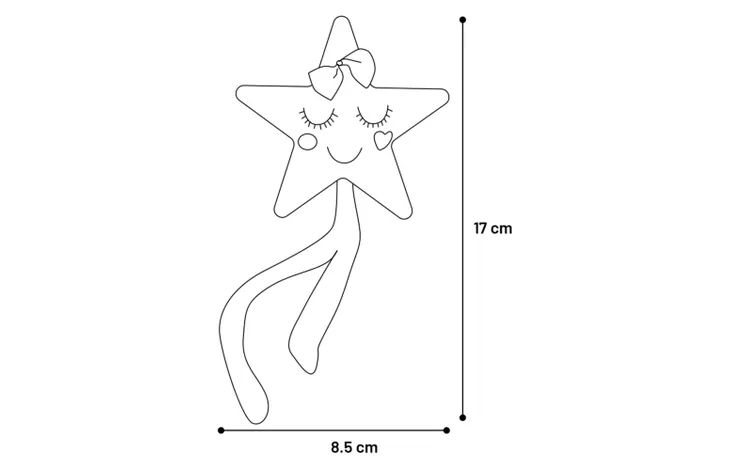 Flamingo игрушка для кошек LOVU STER BEIGE 8.5*2.5*7cm