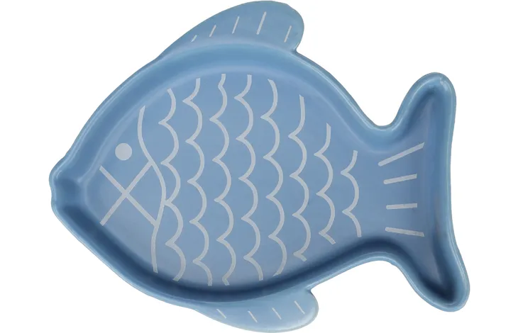 Bol ceramic Flamingo Fishie Blue 17*14*2.5 200ml