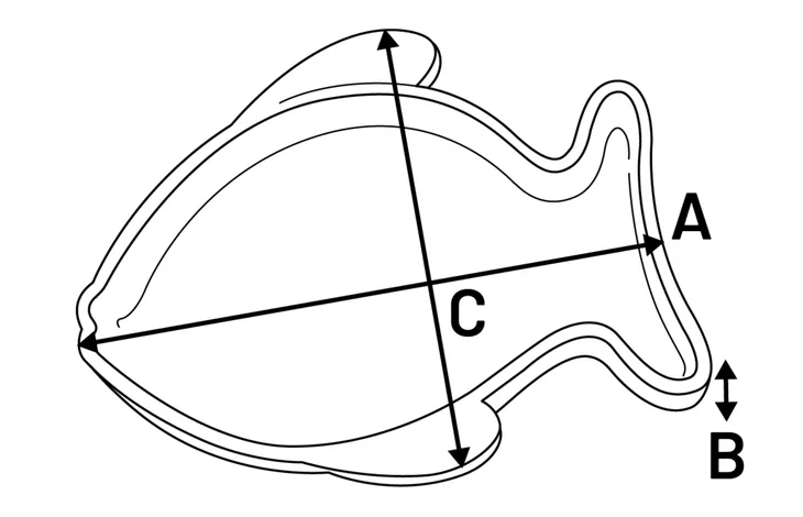 Bol ceramic Flamingo Fishie Blue 17*14*2.5 200ml