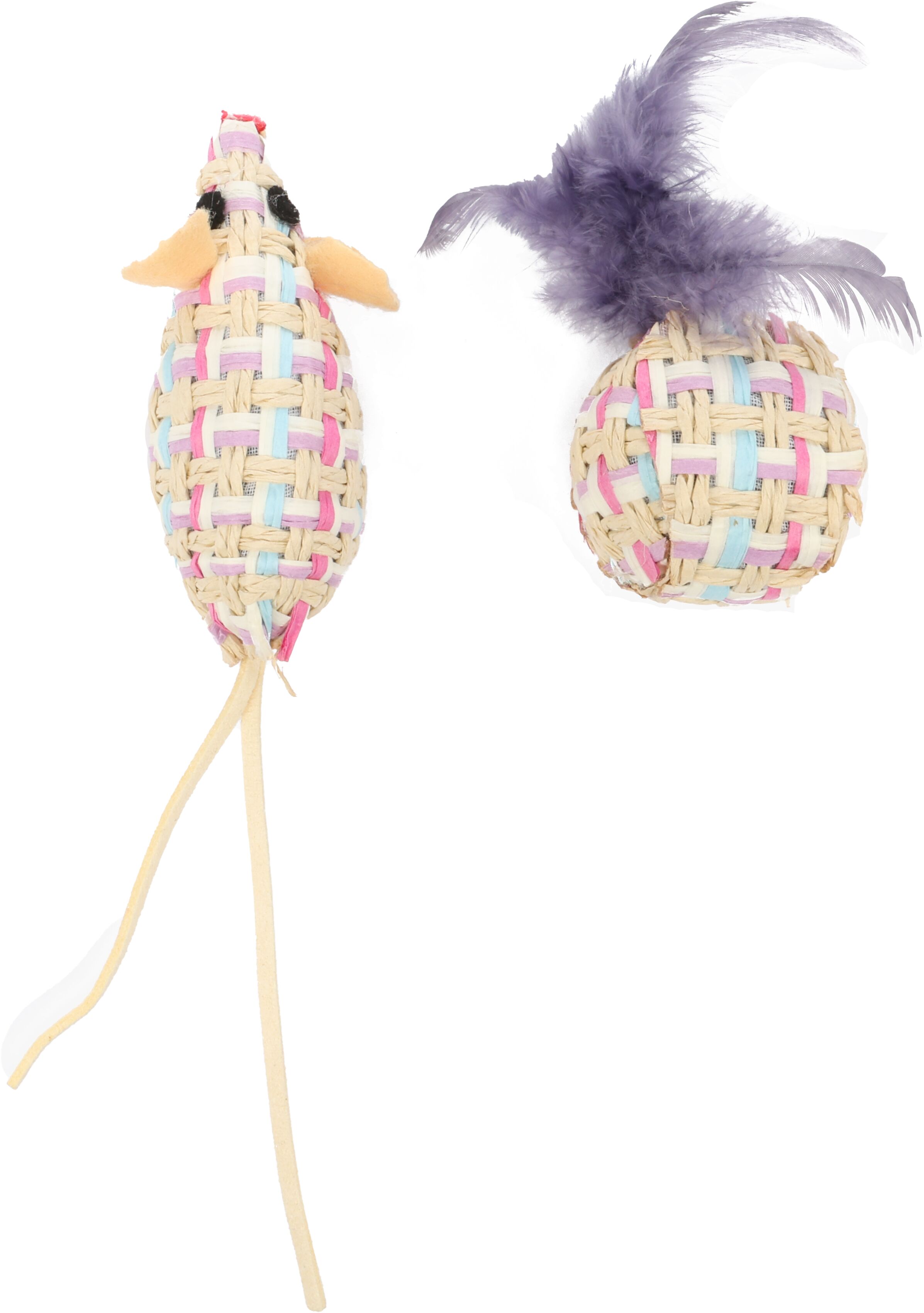 Jucarie pentru pisici Texa Ball+Mouse Purple