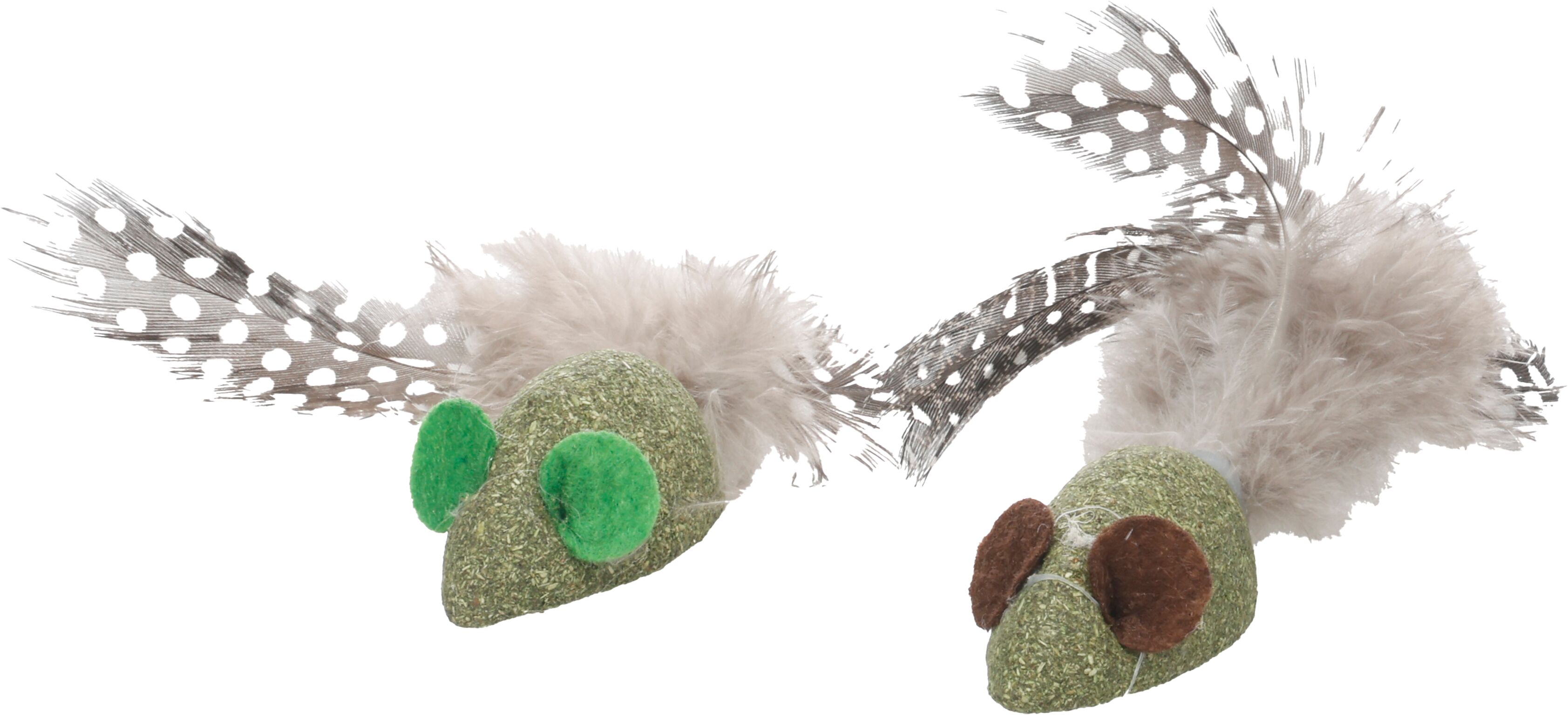 Jucarie pentru pisici Katti Mouse With Feathers